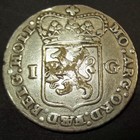 Us Colonial Dutch Colony Silver Guilder Dollar 1793 Virgin Of Holland Certificat