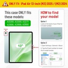 Case For Ipad Air 13-inch M3 m2  2025 2024  Shockproof Cover Clear Back Shell
