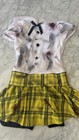 Revolution Dancewear Women   s Yellow Plaid Outfit Personally Decorated