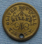 Oliver Boutwell Miller Troy Ny Civil War Token Store Card - 90 Degrees Rotated