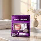 Moldable Silicone Dentures Upper Lower False Teeth Set Instant Smile Toothbrush