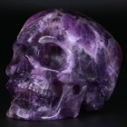 3 0  Dream Chevron Amethyst Carved Crystal Skull  Realistic  Crystal Healing