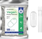 Empty  Capsules Size 00 -  Capsules Empty 500 Count Diy Vegetable Capsule Fil   