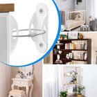 6pcs Furniture Anchors Anti Tip Metal Safety Straps Wall Mount For Dresser