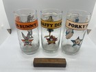 Loony Tunes Glasses Set Arby   s 1966 1980 Bugs Bunny Daffy Duck Porky Pig