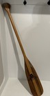 Vintage Wood Canoe Paddle Renegade Brand With Black Indian Head Logo 48 Inch