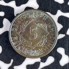 1926-a Germany 5 Pfennig Lot f2402 High Grade  Beautiful Toning 