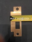 Antique Polished Brass Mortise Lock Strike Plate Door Hardware Vintage