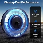 20in 48v 1000w E-bike Electric Bicycle Motor Conversion Kit Fat Tire Front Wheel