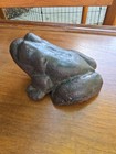 Antique Cast Iron Frog - Original 1900 - 1920 s Hubley Cast Iron Frog Doorstop