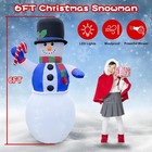 6 Ft Christmas Inflatable Snowman Outdoor Decorations  Giant Christmas Inflat   
