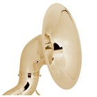 King 2350w Bbb Sousaphone With Abs Case Clear Lacquer