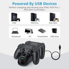 Ps4 Controller Charger  Upgraded Fast-charging Port Docking Station Stand For Ps