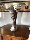Victorian Silver Plate Vase Trumpet Repousse 11   