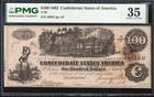 T-39 1862  100 Confederate Currency Pmg 35 Civil War Note Hundred Dollar 16853