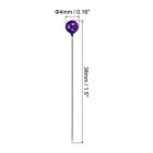 100pcs Sewing Pins  Straight Pin With Plastic Pearlized Ball Head  Purple