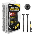 Vkkm Black Torx Wood Screws  Star Drive Self-tapping  Anti-rust With Free Bit