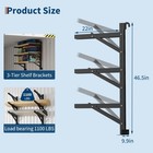 Shipping Container Shelving Rack  2 Pack 1100lbs Adjustable 3 Tier Shelf Bracket