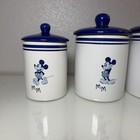 Disney Mickey Mouse  yummy  Four Canister Cobalt Blue   White Set