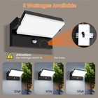 Led Rotatable Head Wall Light Pir Motion Outdoor Lamp 3cct Gardern Ip65 Sconce