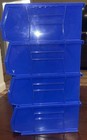  12  Quantum  Akro Blue Stack   Hang Storage Bin   5-1 2 w X 10-7 8 d X 5 h