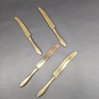 Vintage Dirigold Dirilyte Goldware Flatware Silverware Dinner Knife 4