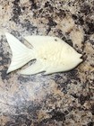 Vintage Carved Bovine Bone  Fish  Fetish Effigy Totem Pendant  2