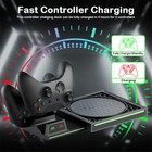 Game Host Cooling Base For Xbox Series X Vertical Stand Gamepad Charging Dock