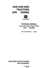 John Deere 2440  2640 Tractor Service Manual Repair Shop Technical Book