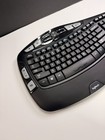 Logitech K350 Wireless Wave Ergonomic Keyboard - Excellent Condition W  Receiver