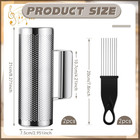 4 Pcs Guiro Instrument Metal Stainless Steel Musical Latin Percussion Shaker Wit