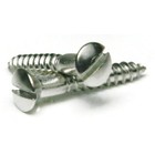  10 Slotted Oval Head Wood Screws 18-8 Stainless Steel Screws -select Length qty