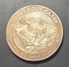 1980 Maui Coin Club     12th Annual Coin Show Medal  shiny Silver Tone Issue  Rare