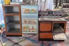 Vintage Wolverine Children s Kitchen Set Stove   Frost Free  Refrigerator 1960 s
