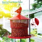 Squirrel Proof Wild Bird Feeder Hanging Outdoor Feeders Metal Mesh Tube 4lbs
