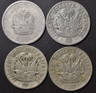 Haiti - 10 Cents Centimes Coins Lot  1906-1949-1958-1970