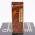 Dunhill Rollagas Lighter Laquer-red Brown Shell-ultrasonically Cleaned_working