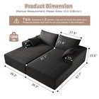 L-shape Sectional Sleeper Couch Modular Sofa Bed Comfy Futon Love Seat Lounger