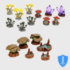 Mushrooms   Pools - Wizkids Warlock Tiles D d Dungeon Terrain Accessory Nib