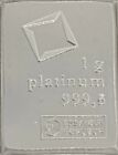 1 Gram Platinum Bar - Valcambi- 999 5 Fine 