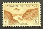 Travelstamps  Canal Zone Stamps Scott  c8  6 Cent Airmail Issue Mint Mnh Og