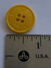 Vintage 1980s Patrick Kelly Paris Replacement Buttons Yellow 1  - Set Of 3 Rare