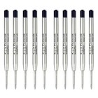 10pcs Parker Quink Ball Refills Black Ink Fits My Store Ballpoint Pens