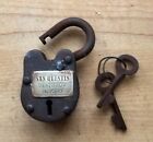 3 Locks Sing Sing  San Quentin   Alcatraz Prison Iron Locks With 2 Keys