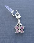 Butterfly Cell Phone Charm Anti Dust Proof  Plug Ear Jack C150