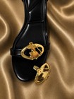 Vintage Women Gold Tone Mouse Figural Shoe Clips Pair Animal Statement