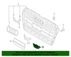 Genuine Audi Parking Aid Sensor Bracket 8w6-919-267-d-rn4
