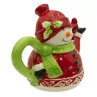 Radiant Treasures Ceramic Snowman Shaped 16oz Teapot