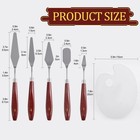 Phinus Pallet Knife 8p  Stainless Steel Palette Knife Set  Flexible Palette K   