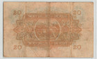 East Africa 20 Shillings 1941  P-30a  Original Vf  D 18 02637  Scarce  Kgvi  C5